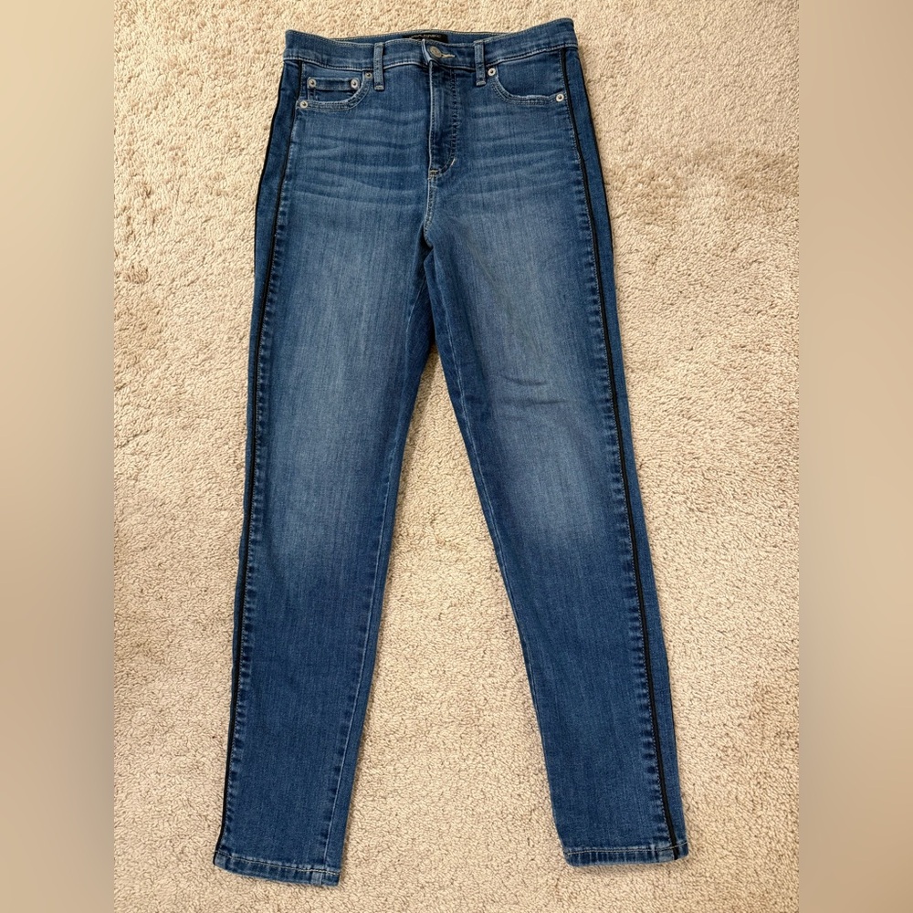 Banana Republic Skinny Side Striped Denim Jeans